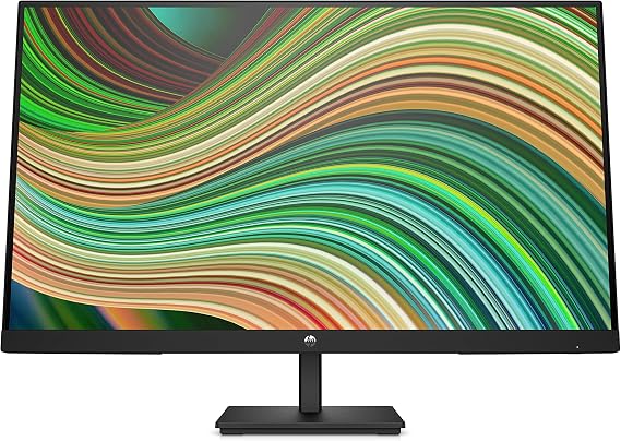 HP V27ie G5 FHD Monitor 68.6 cm (27 inches) 1920 x 1080 pixels (16:9) 75 Hz AMD FreeSync Joypad OSD Button Blue Light Filter Mode VGA HDMI 1.4 DisplayPort 1.2 Eco-Friendly Black