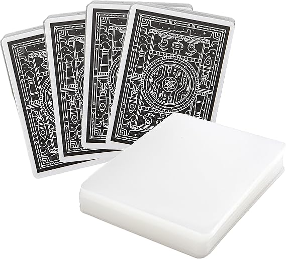 Stellar Factory Card Sleeves 112-Count, Matte & Clear, 2.5" x 3.5"