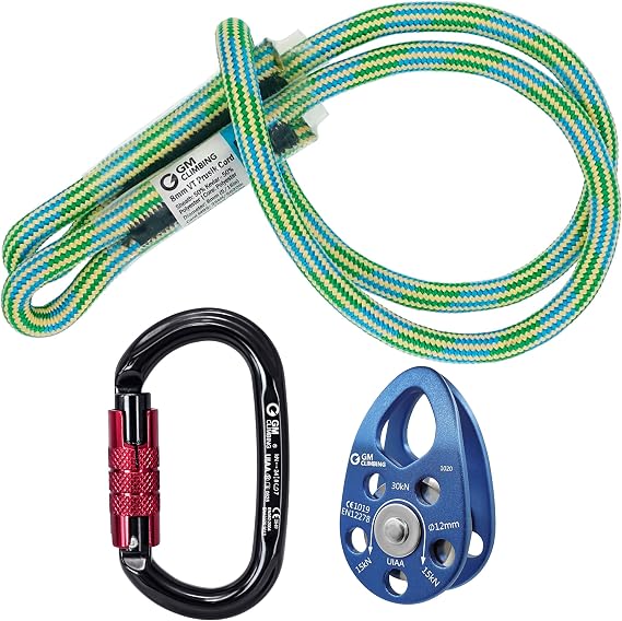 GM CLIMBING Swing Cheek Micro Pulley 30kN CE UIAA Certified