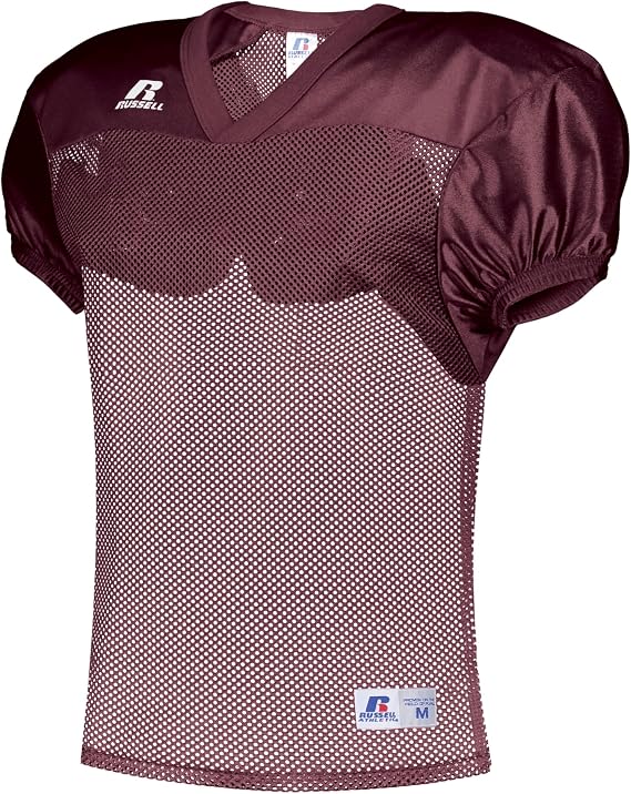 Russell Athletic Mens Mens Stock Practice Jersey Mesh Top Football Jersey for Men, Ideal for Training and Game Day