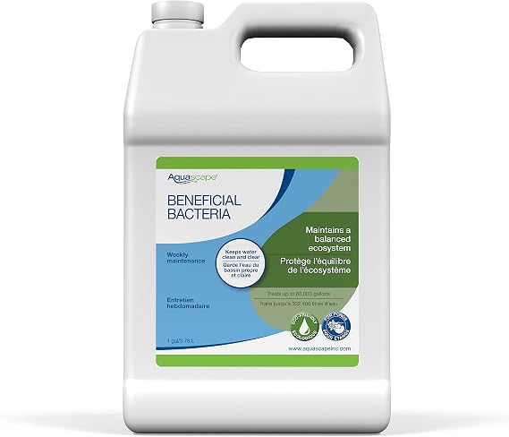 Aquascape Beneficial Bacteria Liquid Water Treatment for Ponds and Water Gardens (1 Gal / 3.78 L)
