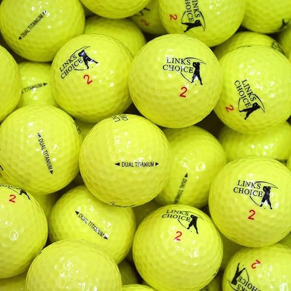 Links Choice High-Visibility Coloured Optic Golf Balls - Enhanced Visibility