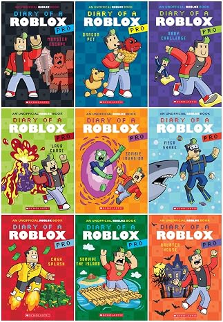 Diary of a Roblox Pro Series 9-Book Collection Set (Books 1 to 9) - Thrilling Roblox Adventures for Young Gamers