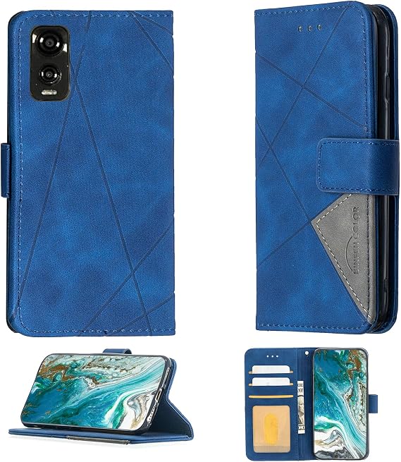 Case for DIALN X65 Case Compatible with DIALN X65 Phone Case Cover Flip Stand Cover PU Leather Wallet Case Blue