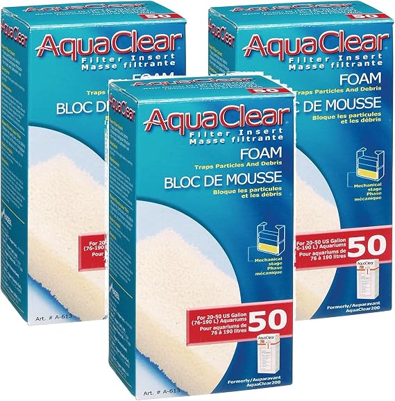 AquaClear (3 Pack) 50 Foam Filter