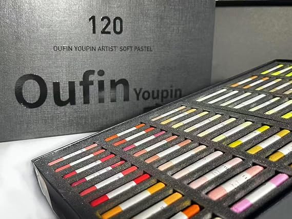 Artists' Soft Pastel stick Box Set of 120 Assorted Colors Smooth and Blendable, Fade-Resistant