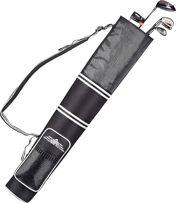 Champkey Professional Golf Sunday Bag (Carry 3-9 Clubs) - 6 Carry Pockets & Adjustable Sling Strap Golf Carry Bag Ideal for Golf Course & Travel