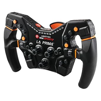 ASETEK La Prima Formula Gaming Steering Wheel | Premium Steering Wheel Gaming for PC | High Precision & Customizable Controls