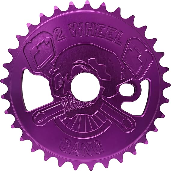 Throne 2 Wheel Gang 33T Chainwheel, Blue, CNC Alloy A606 1T