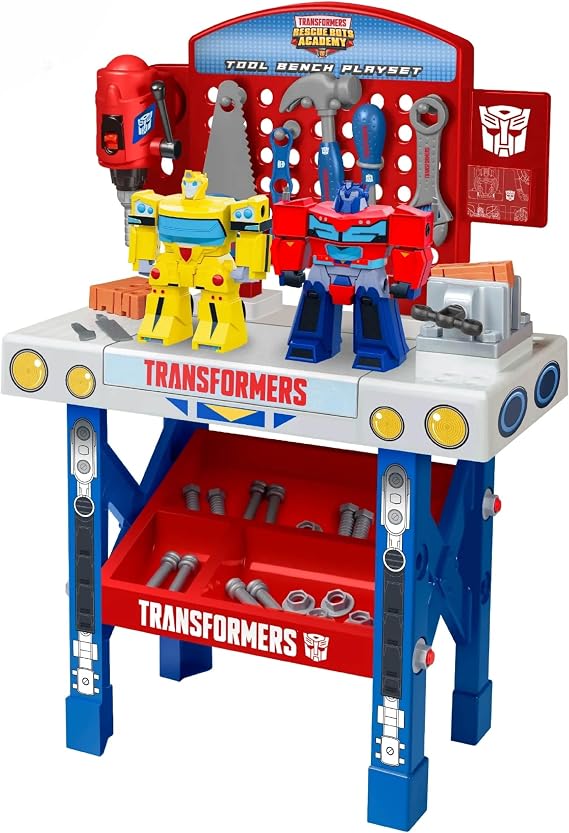 Transformers Rescue Bots Academy 68-Piece Tool Bench, Take-Apart Robots