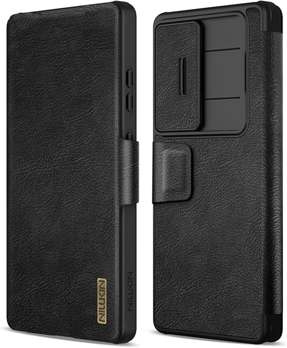 Nillkin for Samsung Galaxy S25 Ultra Wallet Case with Slide Camera Cover