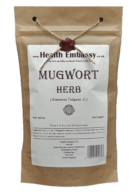 Health Embassy Mugwort Herb | Artemisia Vulgaris L | Loose Herbal Tea (50g)