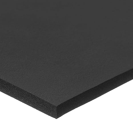 USA Sealing ZUSANSR-FR-229 Fire Retardant Neoprene Foam Sheet, No Adhesive, 3/8" Height, 36" Width, 36" Length