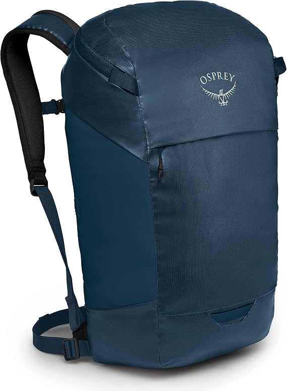 Osprey Transporter Small Zip Top Laptop Backpack, Venturi Blue