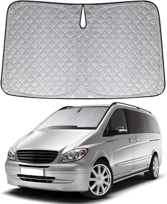 Sun Protection Car for Mercedes Benz Vito 2014-2024 Windscreen Foldable