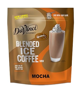 DaVinci Gourmet Mocha Blended Iced Coffee Mix, 3 Pound Pack of 1