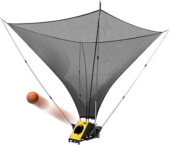 Basketball Rebounder Machine and Automatic Shooting Machine, Dual Power