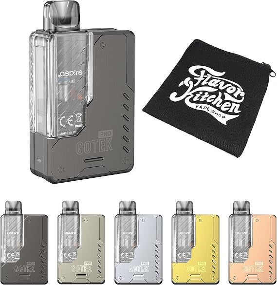 Pro aspire GOTEK PRO Aspire Gotech/Gotech Pro + FlavorKitchen Original Mini Pouch Set Gunmetal