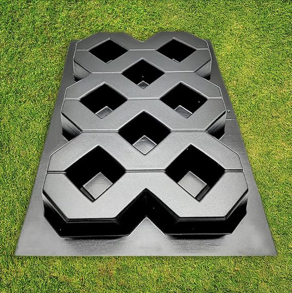 Concrete Molds Paver Mold Grass Block Pavers Mold ABS 2mm Eco Parking - Plastic Mold for Concrete Paving Slabs Cement Mold