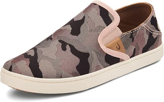 OluKai Women's Pehuea Pa'i Slip-On Sneakers, Lightweight Shoes