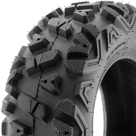SunF ATV Tires 25x8-12 25x8x12 All Terrain 6 PR Tubeless - A033 POWER I