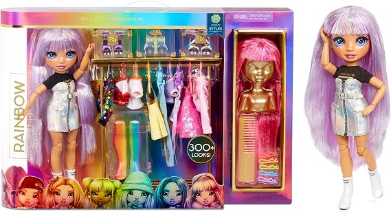 Rainbow High Fashion Studio - Exclusive Doll With Clothing, Accessories & 2 Sparkly Wigs - Create 300+ Looks