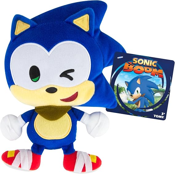 Sonic Emoji Plush, Wink, Blue