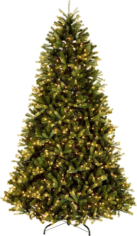 National Tree Company 7.5ft Pre-Lit Jersey Fraser Fir Medium Christmas Tree