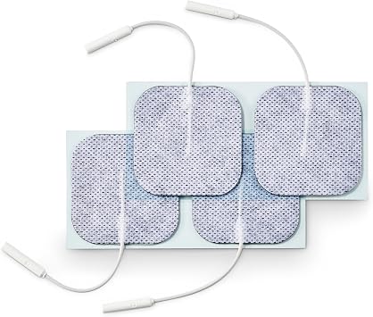 Premium TENS/EMS Unit 40 Electrode Pads 2"x2" in. Reusable Self Stick Gel Carbon Electrodes