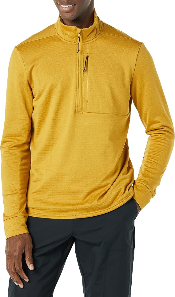 Amazon Essentials Men's Performance Ski Midlayer Quarter-Zip