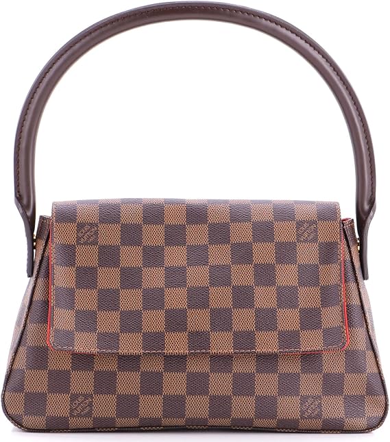Pre-Loved Looping Handbag Damier Mini, Brown