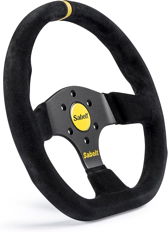 Sabelt SW-733 - Steering Wheel - Flat bottom 330mm - Black Suede