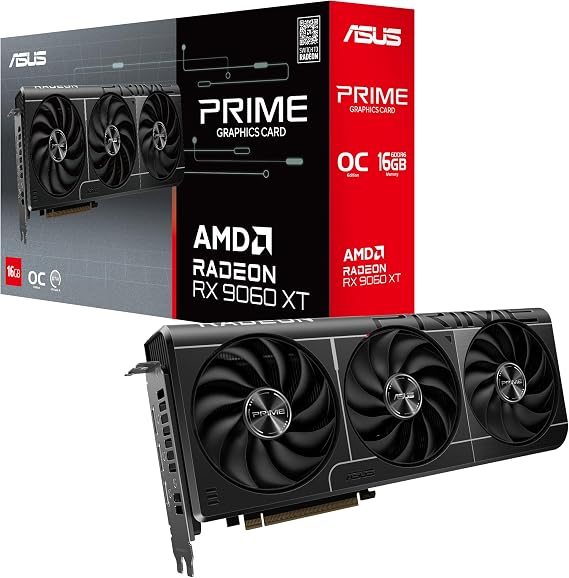 ASUS AMD Radeon RX 9060 XT 16GB GDDR6 OC Edition PRIME-RX9060XT-O16G Grafik Kartı