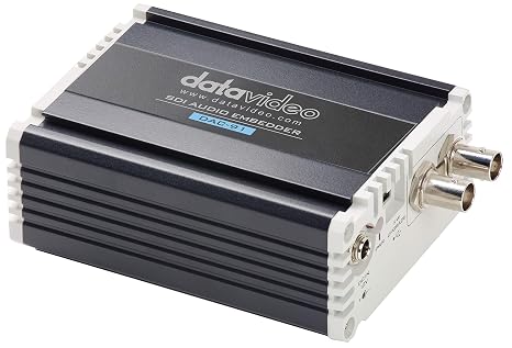 Datavideo DAC-91 2-Channel SDI Analog Audio Embedder with Audio Level Indicator Display and Rugged Metal Housing