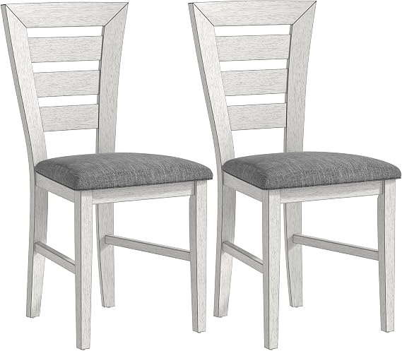 Solid Wood Dining Table Set - Mix and Match Extendable Table, Chair, Sold Separately for Dining Room, Kitchen, Grey