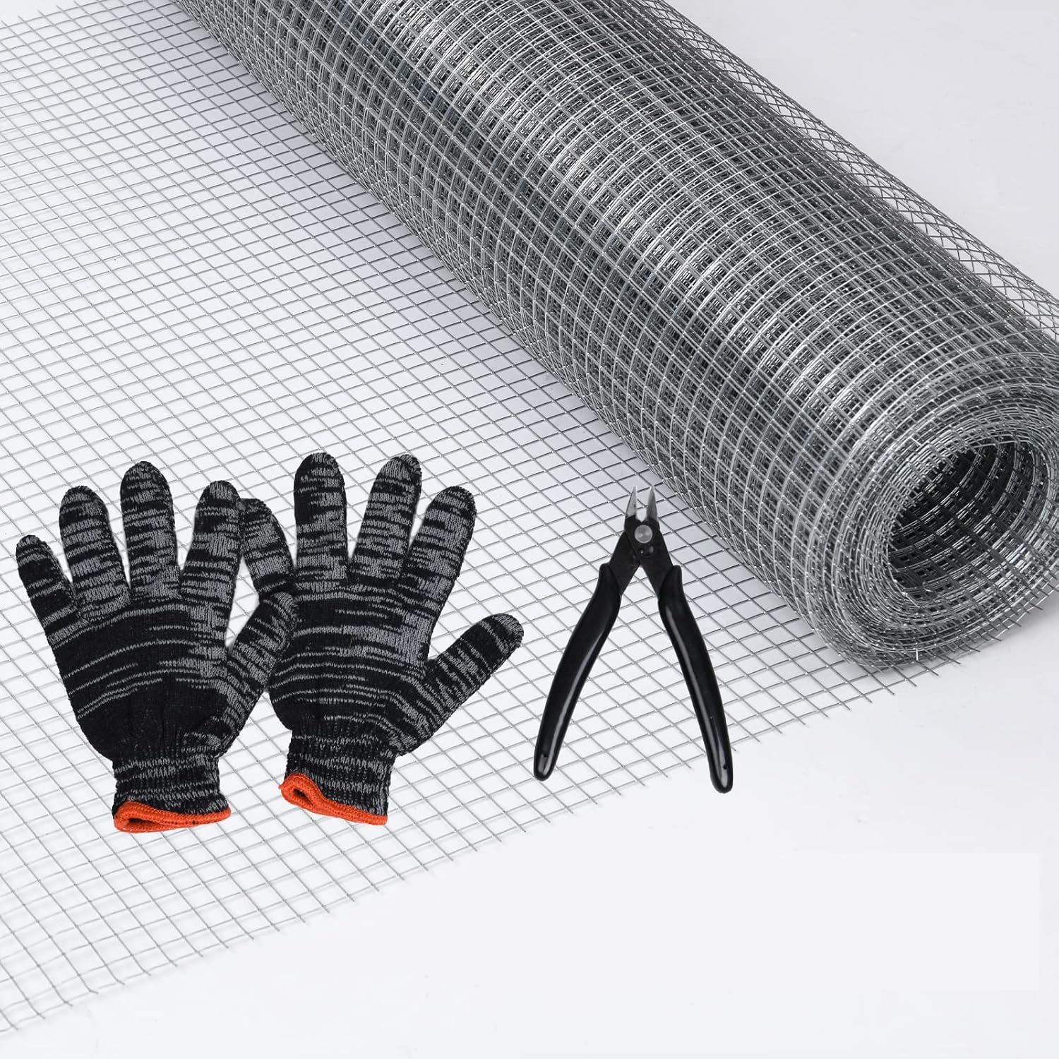 Rodent Mesh, Galvanized Wire Metal Mesh Hardware Cloth Welded Roll for Vegetables Garden, Easy to Cut and Make Straight, Never Rust 3Mx20cm