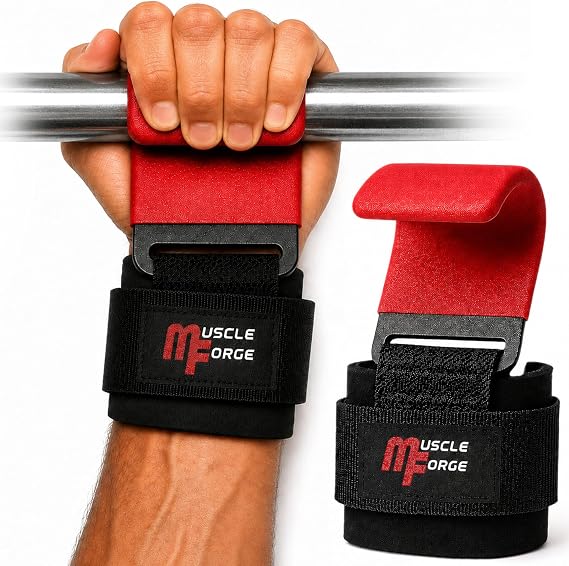 Weight Lifting Hooks Wrist Straps - Weight Lifting Hooks Grip Straps Lifting Hooks - Weight Straps Lifting Women Gym Hooks Powerlifting