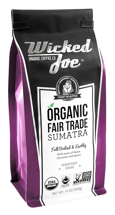 Wicked Joe Coffee Sumatra Ground, 12 oz