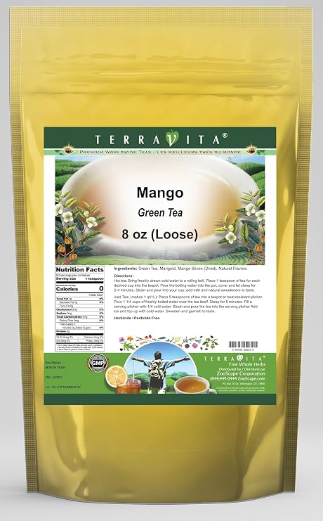 Mango Green Tea (Loose) (8 oz, ZIN: 530533)