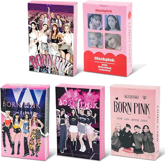 5-Pack / 275 Pcs Kpop Photocard Set with Postcards, Collectible Greeting Cards in Gift Box for Fans and Collectors Assorted Designs