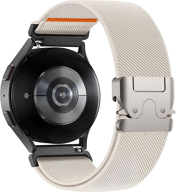 Steel Loop 46mm Soft Fabric Cord HUAWEI Watch for Watches Compatible with Teknoft 22mm (GT6 Pro/GT6/GT5 Pro/GT5/GT4/Watch 4 Pro/GT3/GT3 Pro/GT2/GT2 Pro)