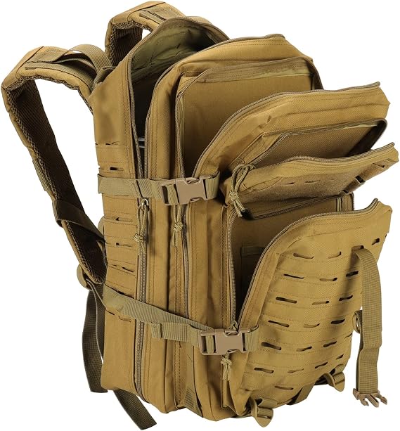cjc 45L Hiking Backpack, Waterproof Travel Backpac Outdoor Daypack Camping Mountaineering Backpacks Survival Rucksack (A)