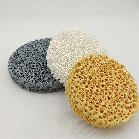 Foam Ceramic Alumina Silicon Carbide Casting Filter high Temperature Resistance 1500 Degrees Catalytic Experimental Research Material (Alumina, 50mm*12mm)