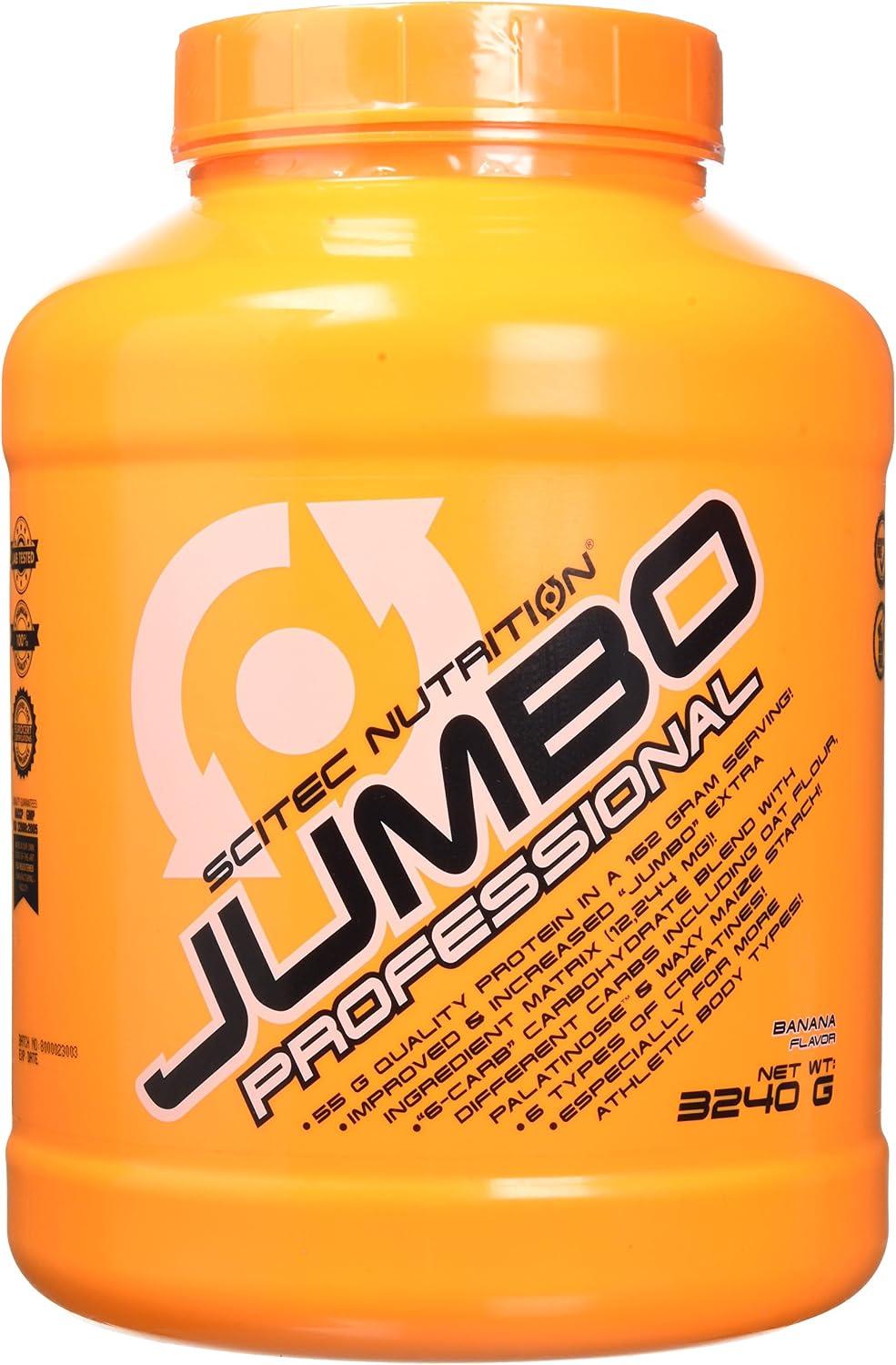 Scitec Nutrition Jumbo Professional Weight Gain Formula - 3240g, Banana