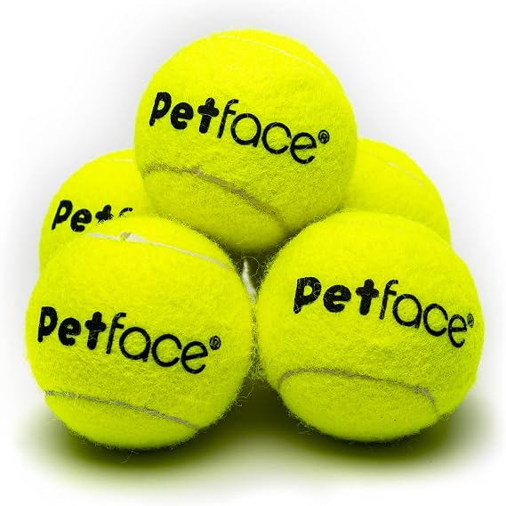 Petface Mini Super Tennis Balls for Dogs, 4.8 cm (Pack of 5)