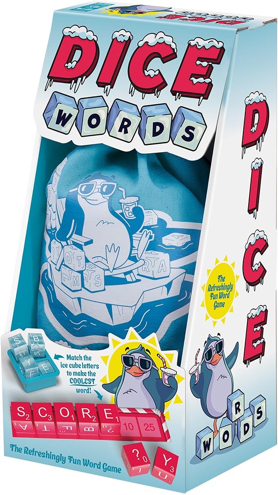 Thames & Kosmos Dice Words | The Refreshingly Fun Word Game | Roll, Spell & Score | Skill, Luck & Speed | 24 Players | Ages 8+