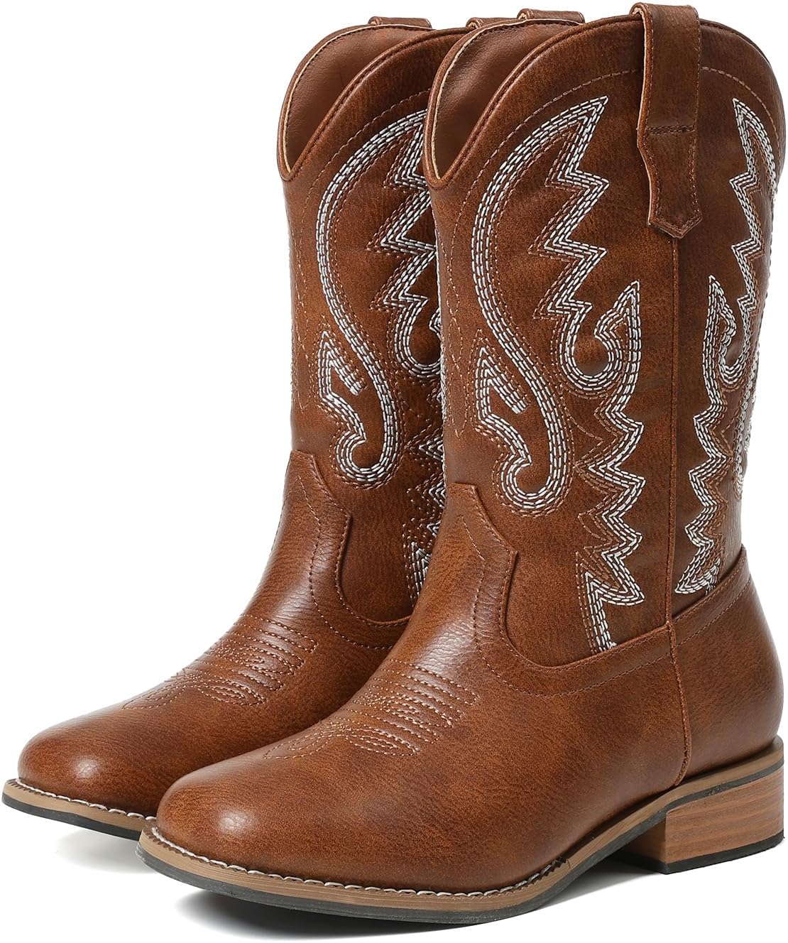Cowboy Boots Square Toe Kids Boots Embroidered Western Boots Cowgirl Boots For ToddlerLittle KidBig Kid