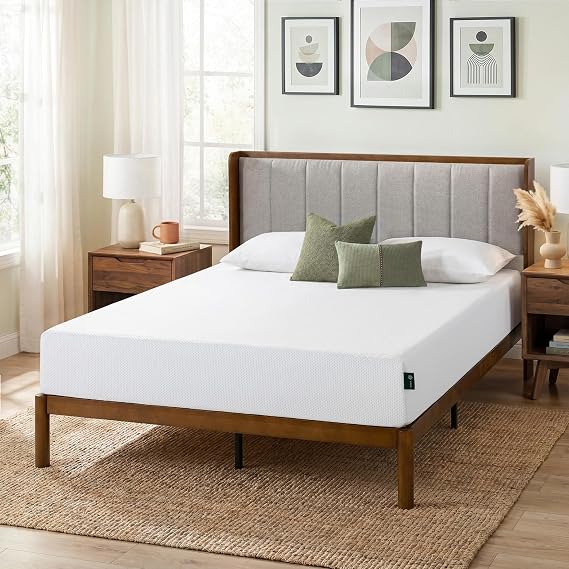 Zinus 8 Inch Full Green Tea Cooling Memory Foam Mattress, Medium Feel