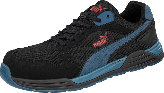 PUMA Safety Frontside Low Work Shoe Safety Shoe S1P ESD HRO SRC fibreglass Cap Penetration Protection Non-Slip Heat-Resistant Metal-Free Men