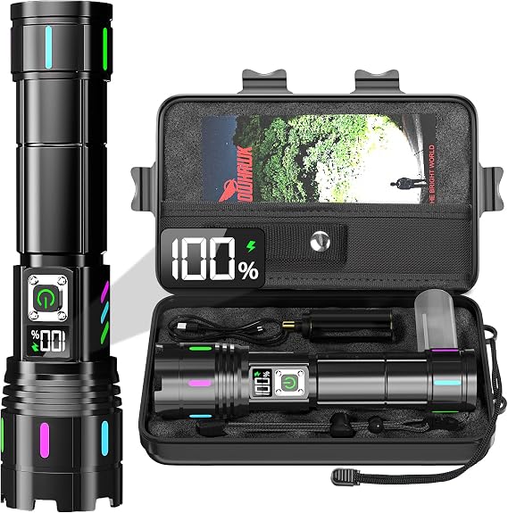 Flashlight 20000 High Lumens Rechargeable 30W Super Bright LED Flash Light
